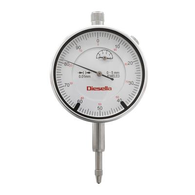 Mätur 0-5 x 0,01 mm DIN 878 platt baksida + baksida med ögla